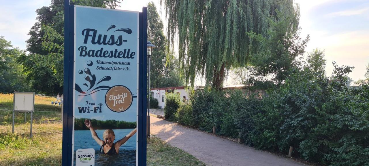 Die Ferienwohnung "Am Kietz" Schwedt Exterior foto